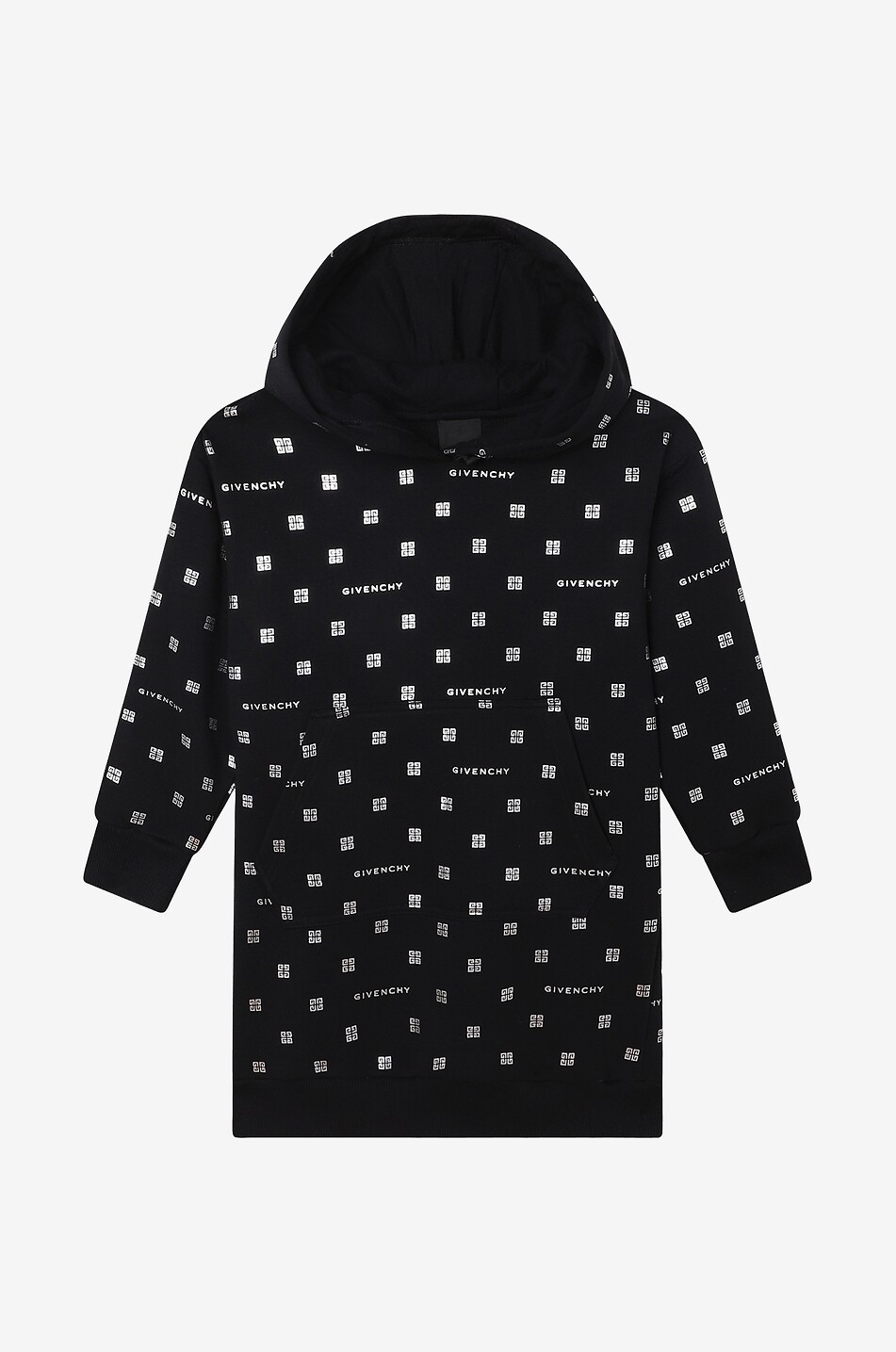 Mädchen-Kapuzensweatkleid Silvery 4G