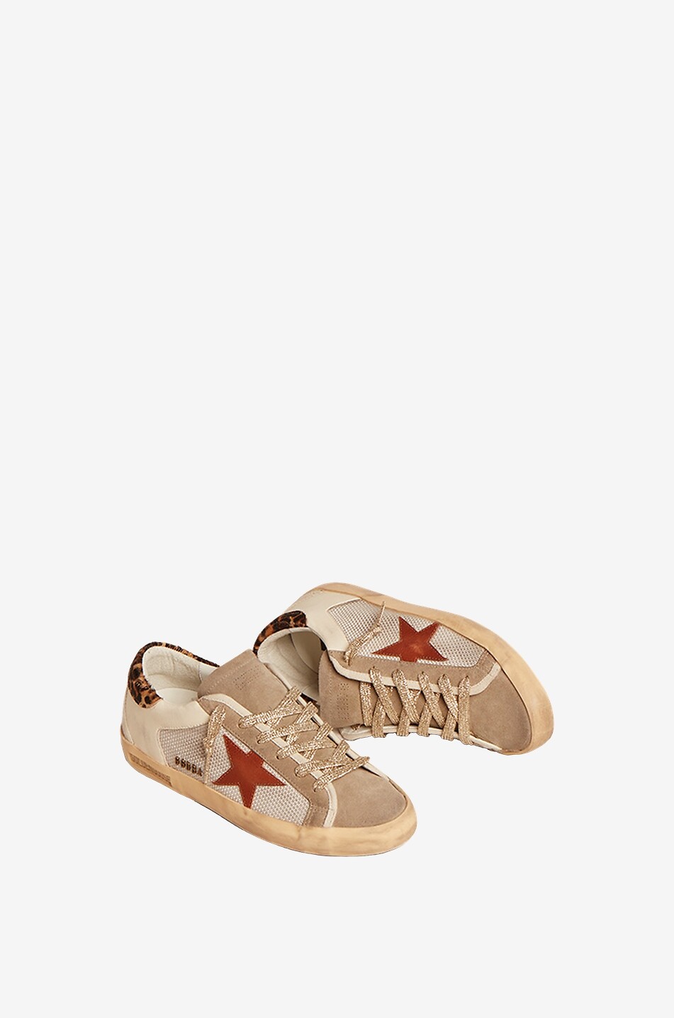 GOLDEN GOOSE Baskets multi-matières Super-Star Double Quarter Femme MULTICOLORE 2