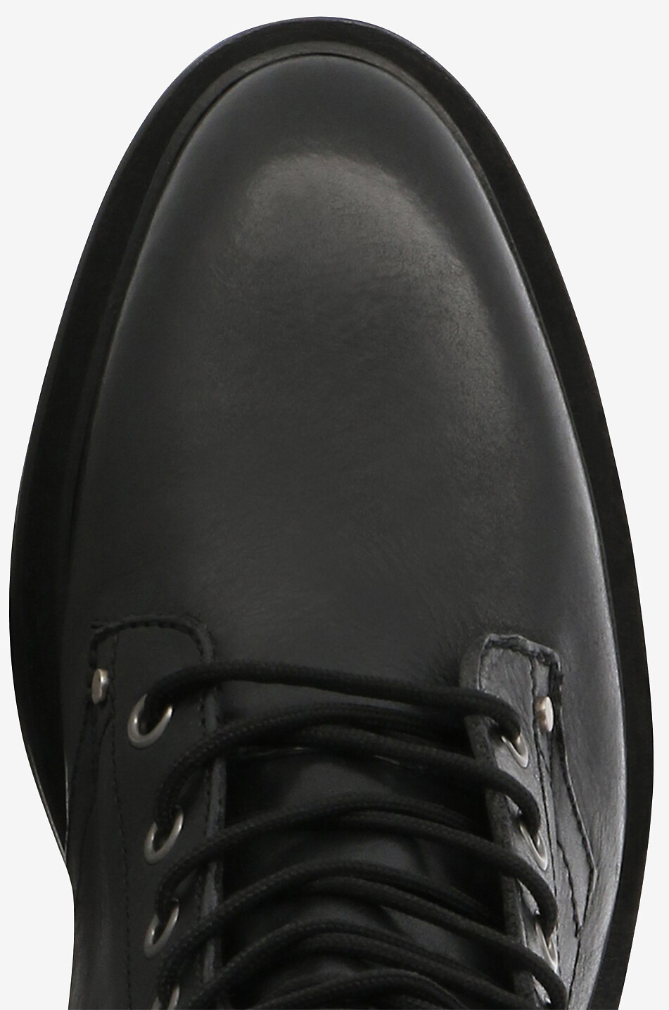 GOLDEN GOOSE Combat vintage effect lace-up ankle boots Women BLACK 5