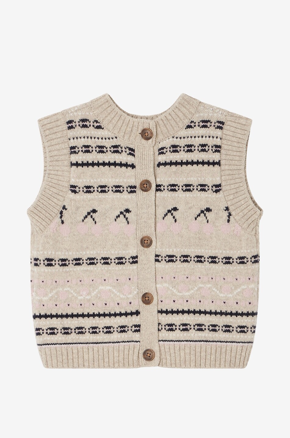 Brianna girls' jacquard knit vest