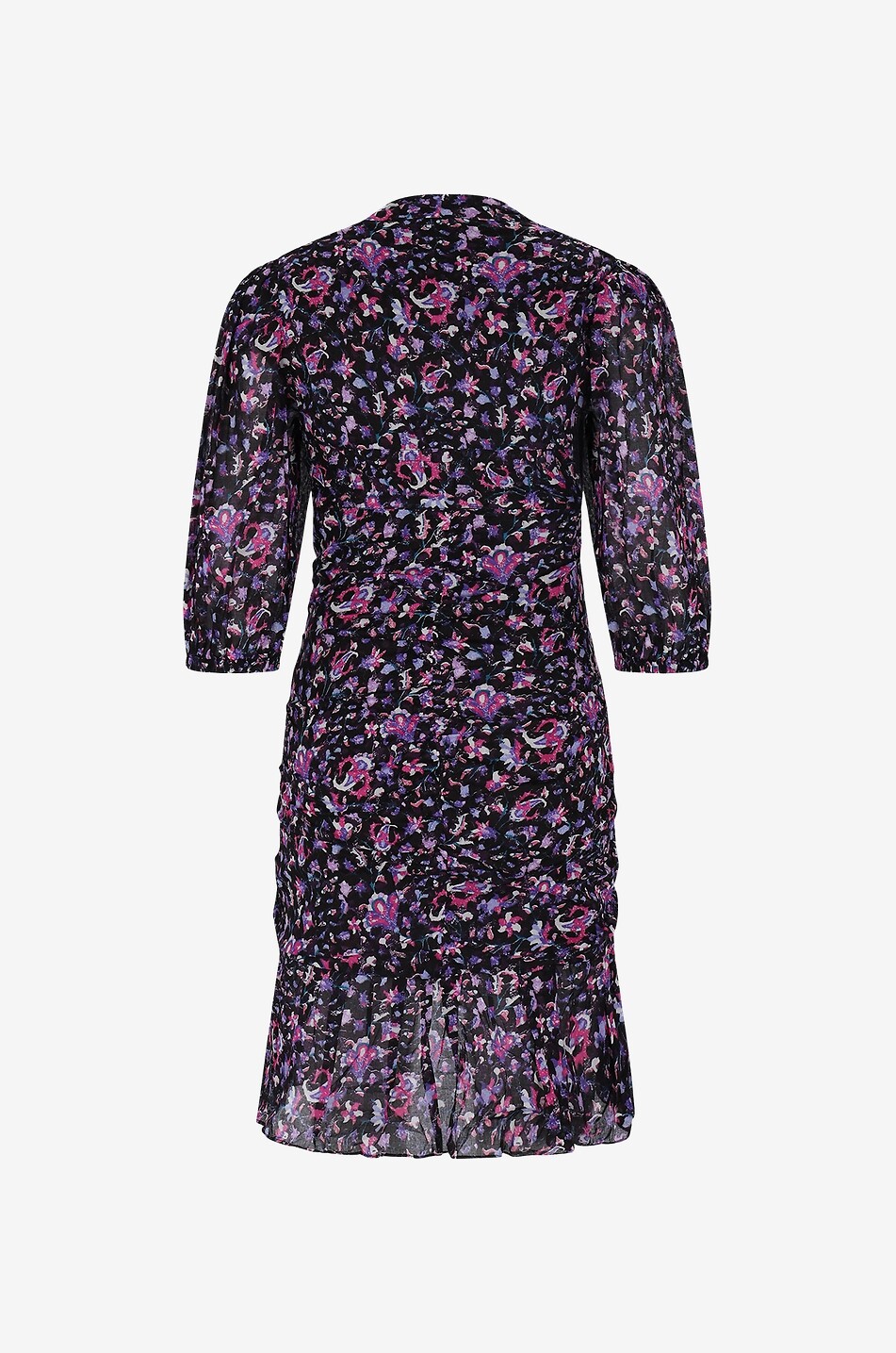 Mini robe imprimée asymétrique Lunesa