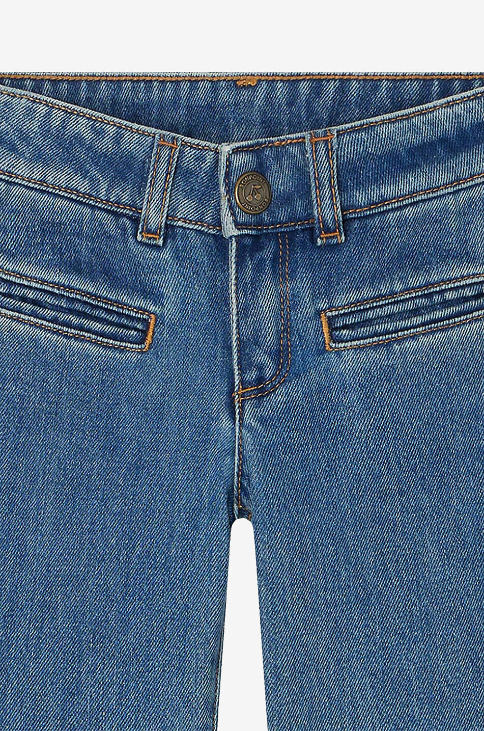 BONPOINT Pantalon évasé fille Bestie Fille BLEU 3