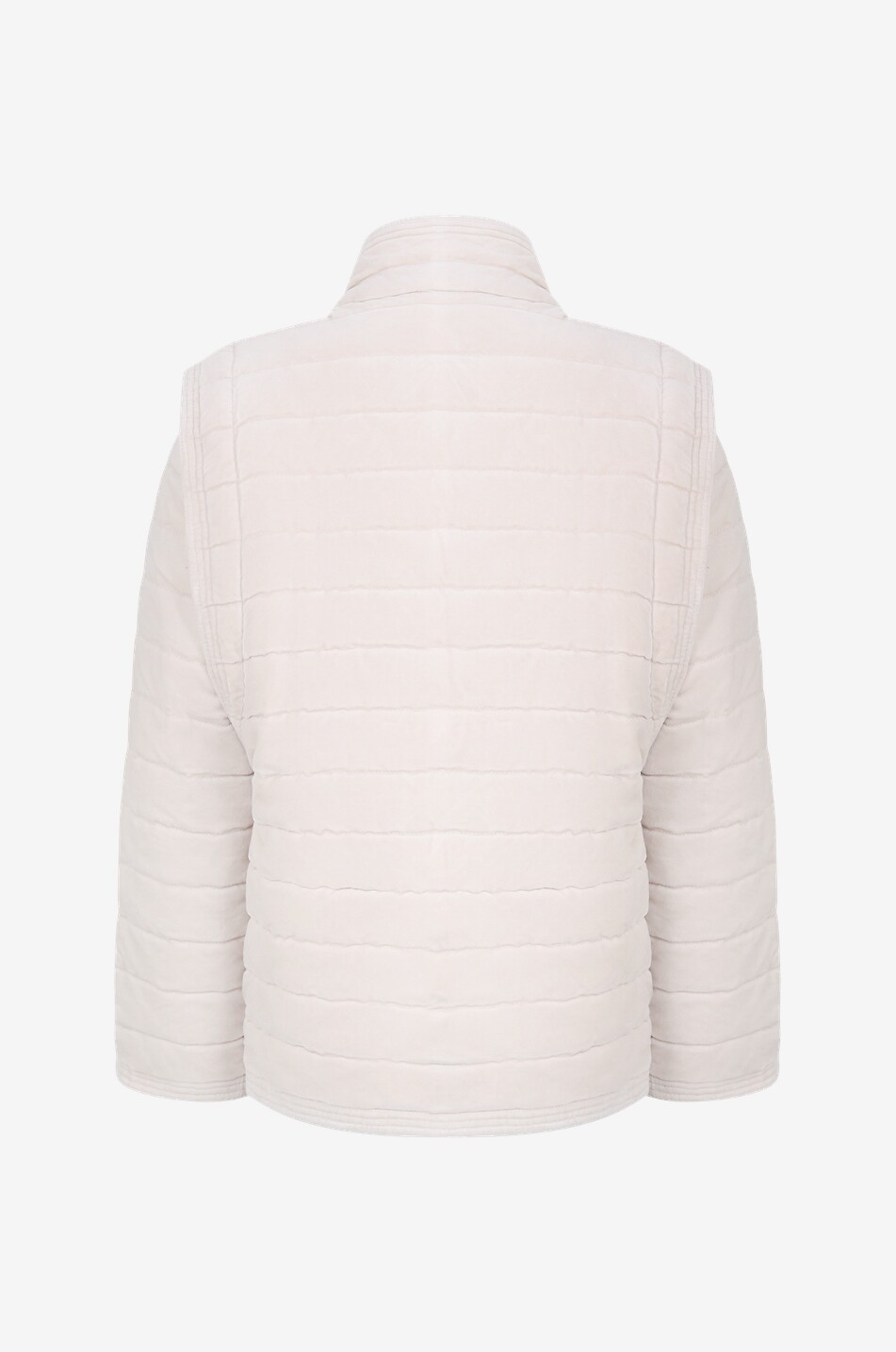 Areta convertible quilted velvet jacket