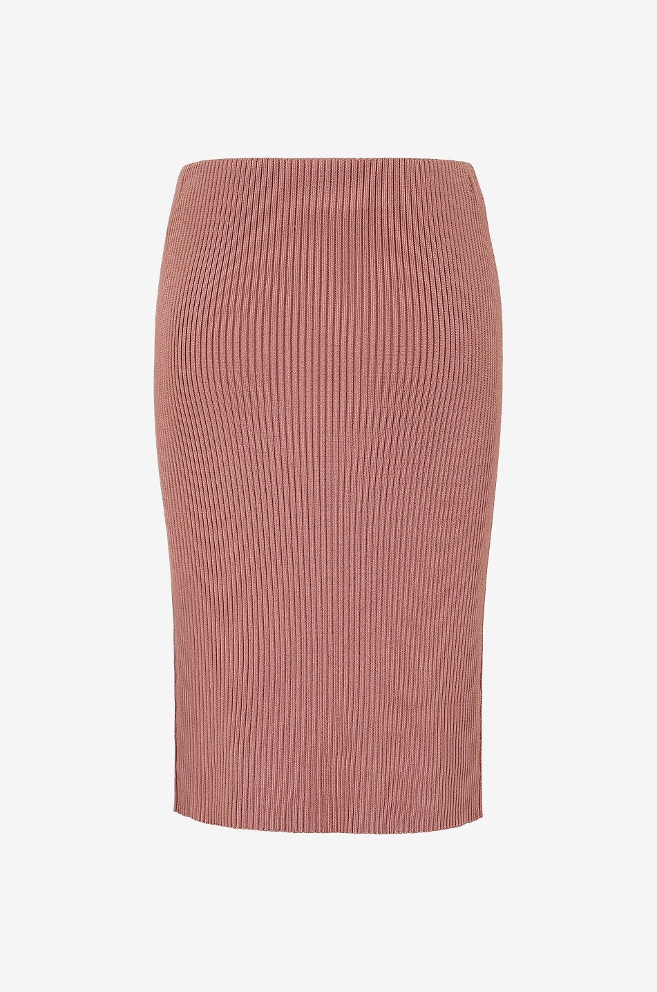 Ribbed midi skirt