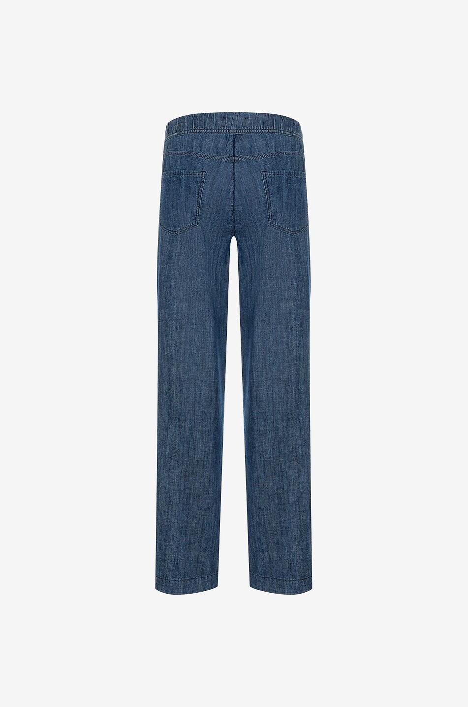 Alicia chambray straight leg trousers