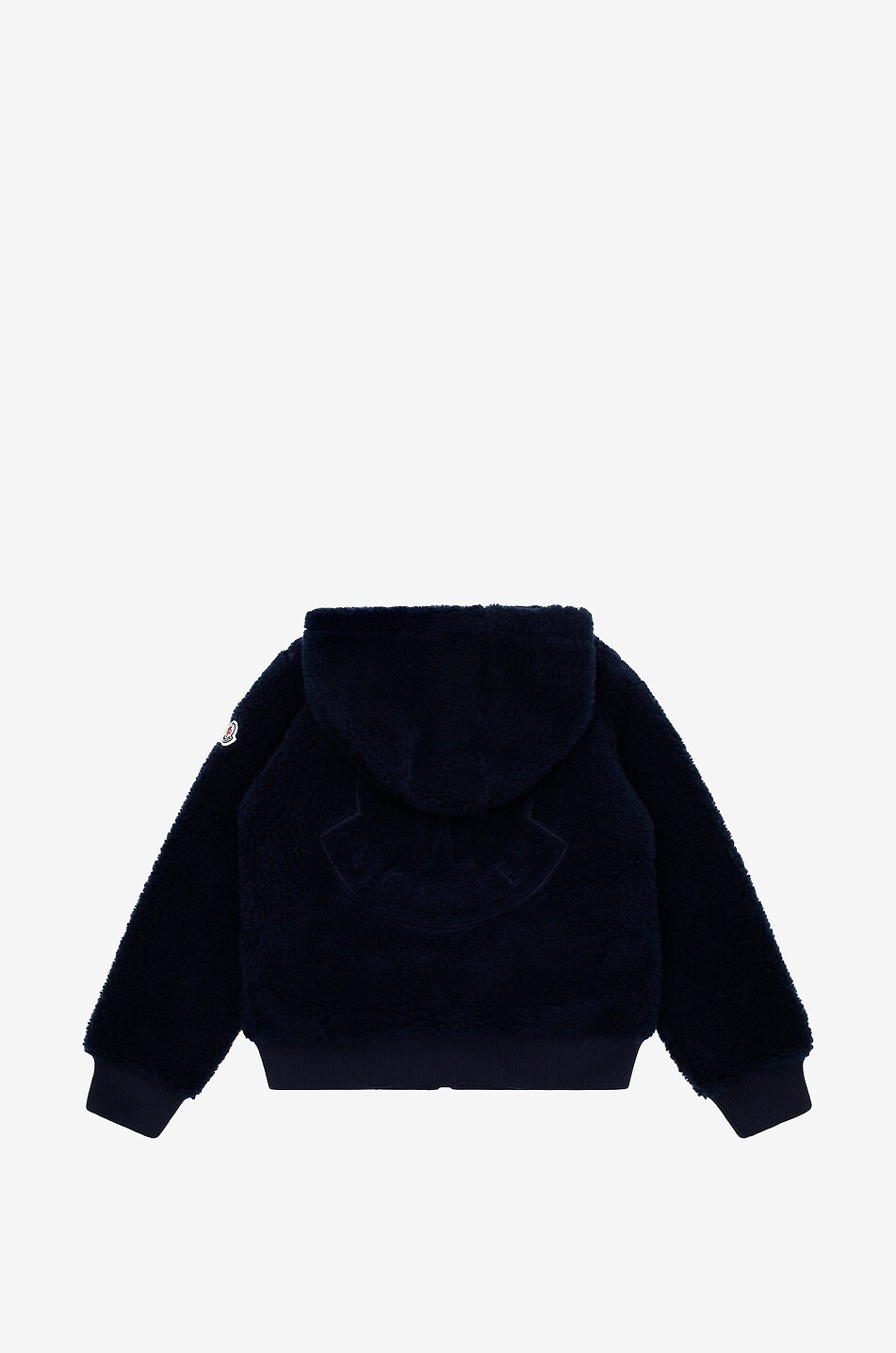 MONCLER Sweat-shirt zippé à capuche enfant en polaire teddy Garçon BLEU 2