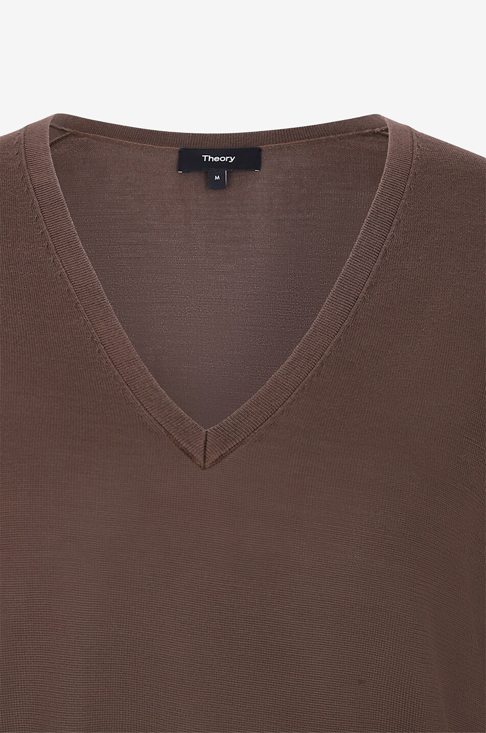 THEORY V-Ausschnitt-Pullover aus Seide Damen BRAUN 4