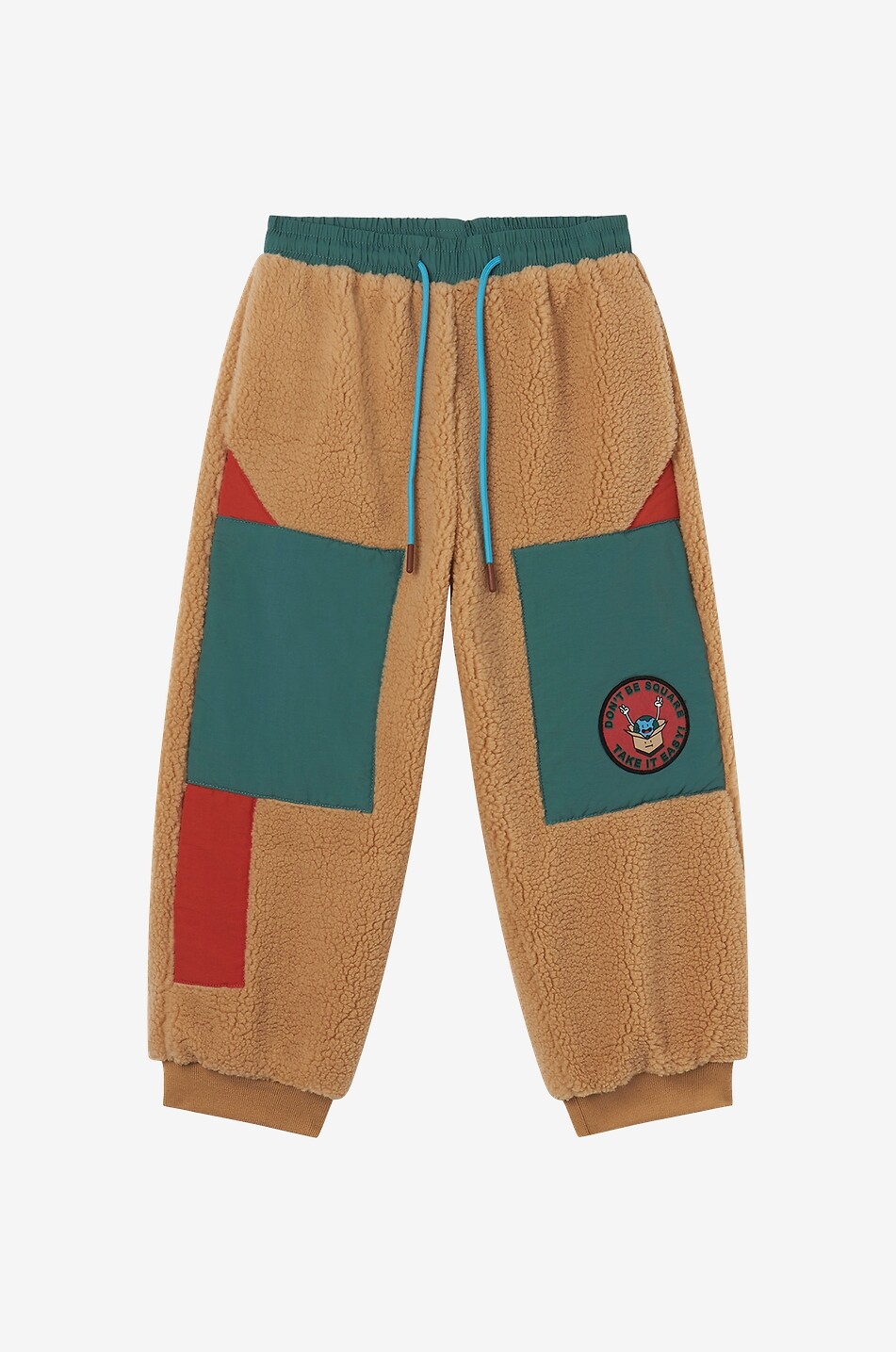 STELLA McCARTNEY KID Jungen-Teddy-Fleece-Jogginghose Don't Be Square Junge BEIGE 1