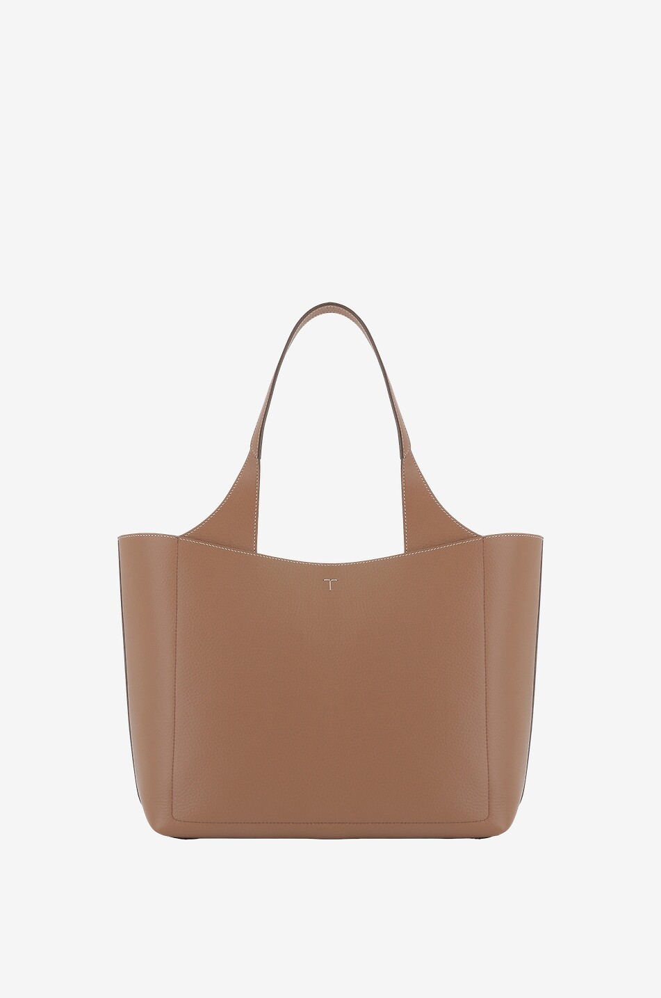 Genarbter zweifarbiger Shopper Medium T Timeless