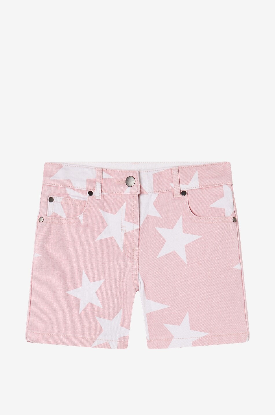 Mädchen-Shorts aus Stretch-Denim Stars