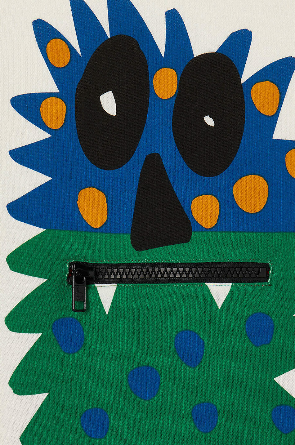 STELLA McCARTNEY KID Sweat-shirt à col rond garçon Monster Garçon BLANC CASSE 2