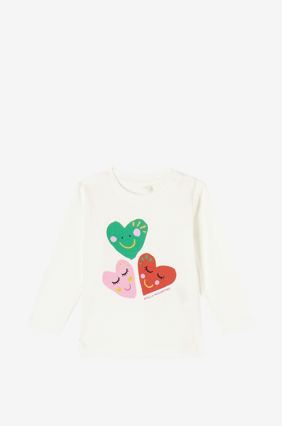 Smiley Hearts long-sleeved baby T-shirt