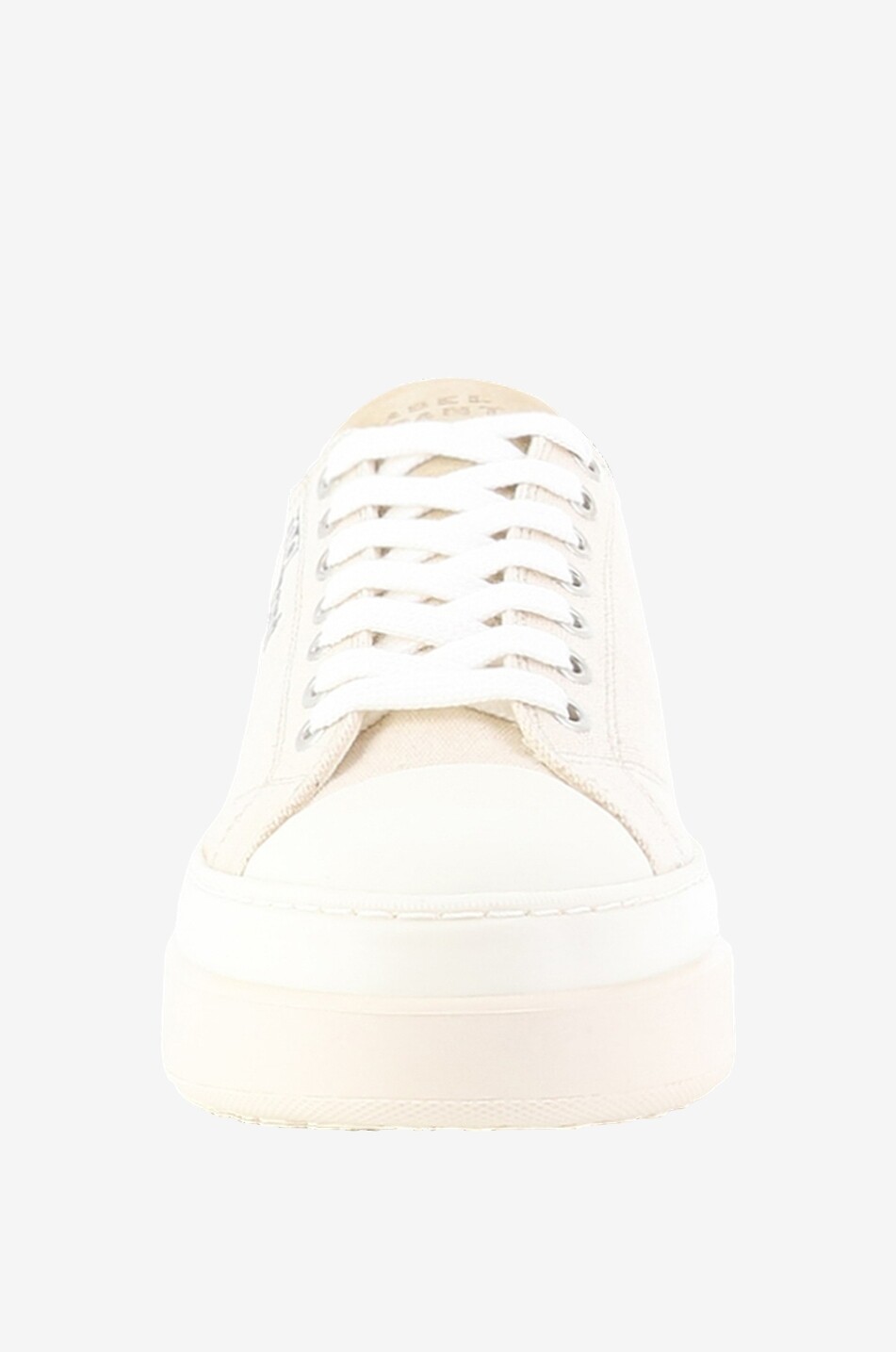 ISABEL MARANT Austen Low platform canvas low-top sneakers Women EGGSHELL 2