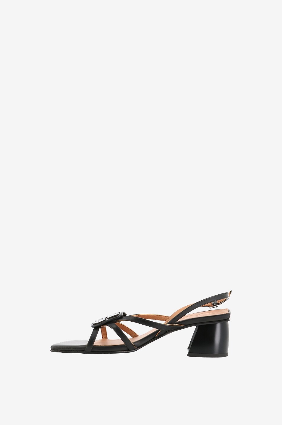 Sandales à talon et bout carré Butterfly Strass 50