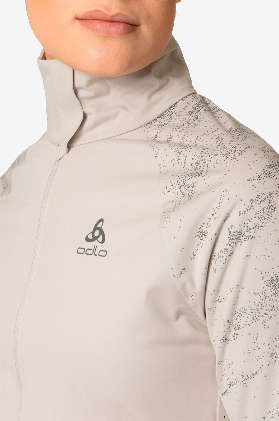 ODLO Lichtreflektierende Laufjacke The Zeroweight Pro Warm Damen GRAU 3