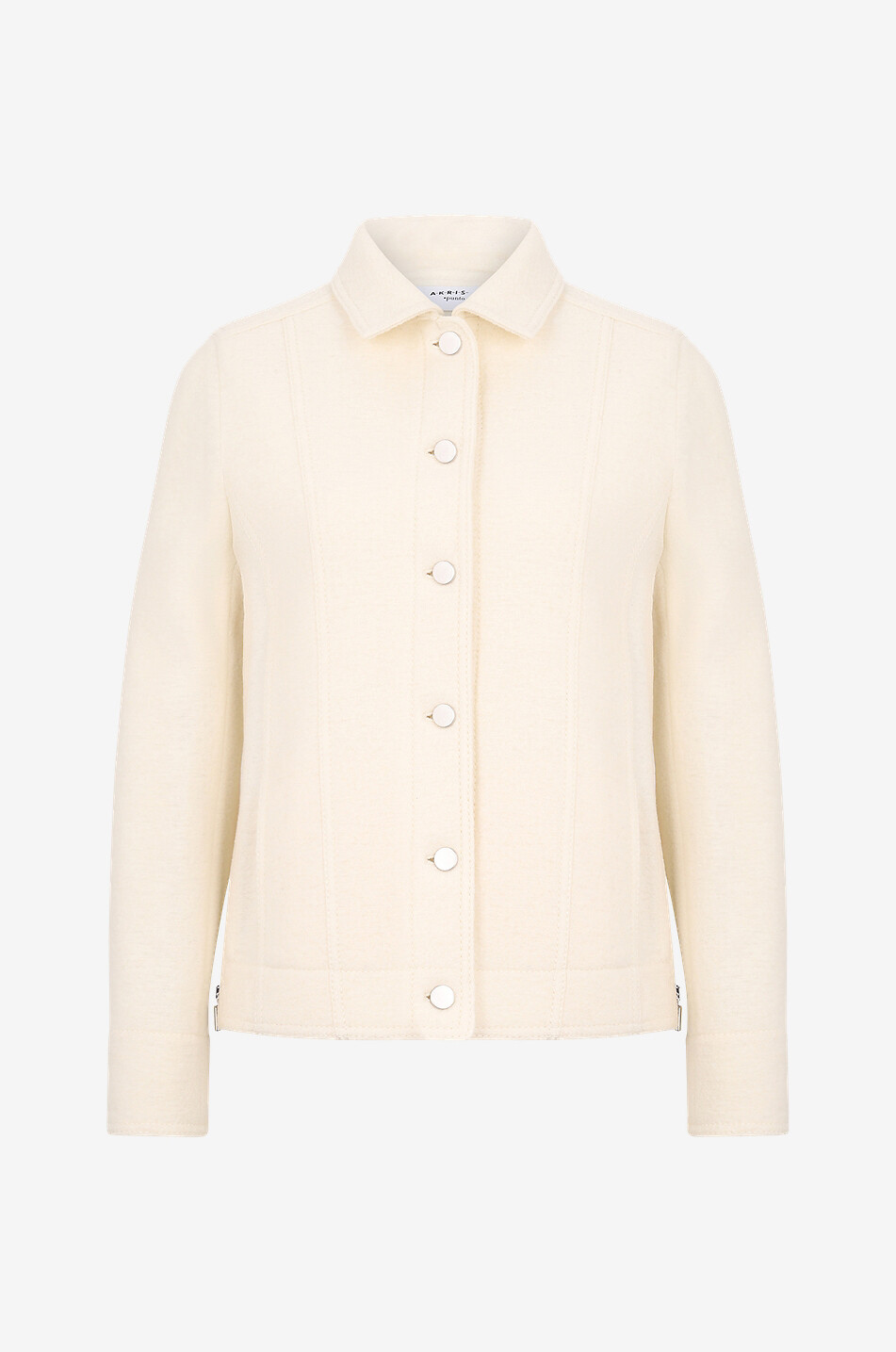 Wolljacke mit seitlichen Reissverschlüssen