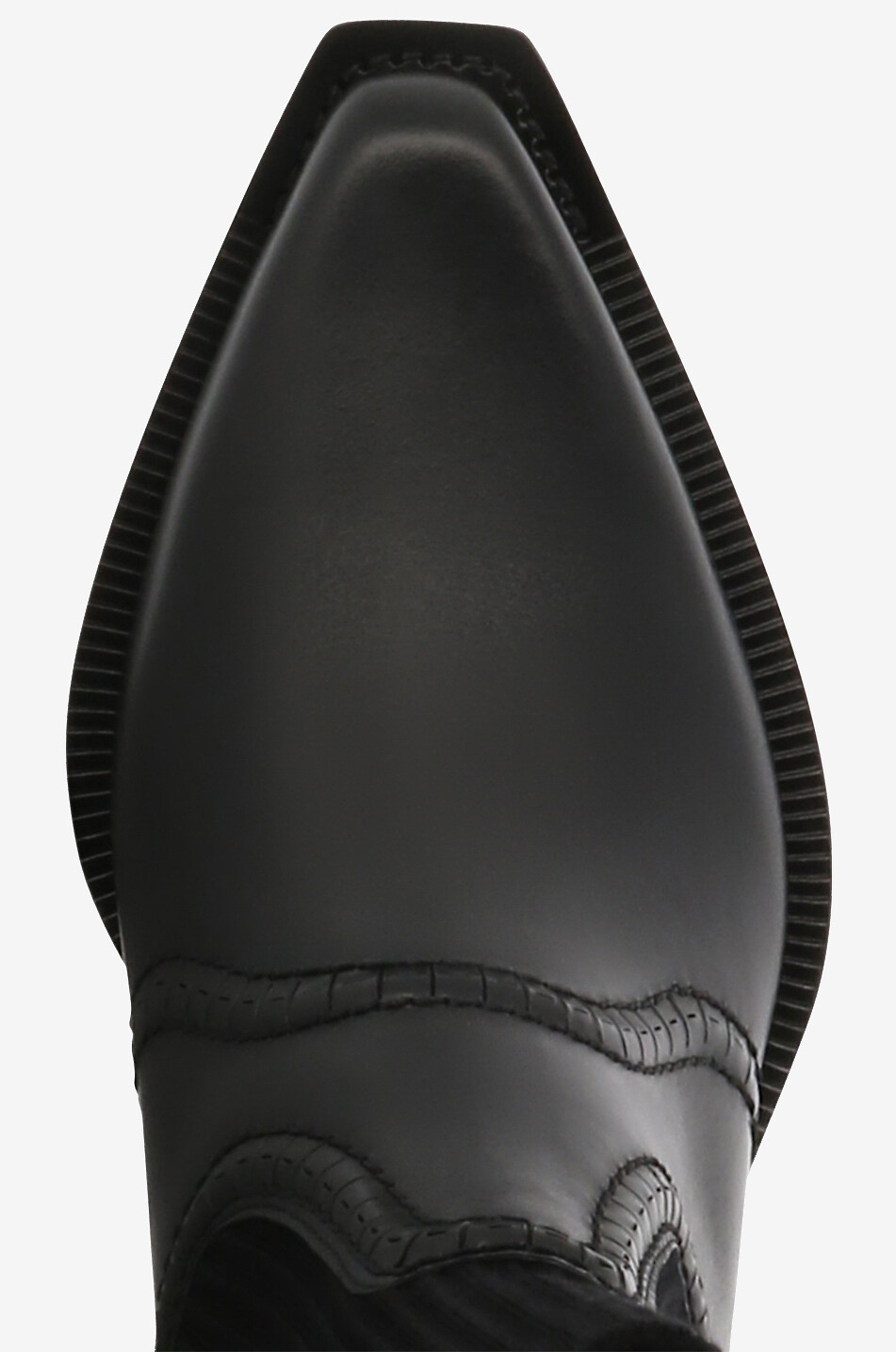 Bottines santiags en cuir et maille Nellie 60
