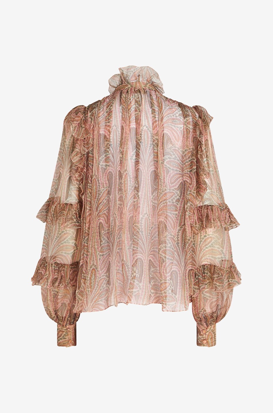 ETRO Bluse aus Seiden-Kreppon Paisley Floral Damen BUNT 2