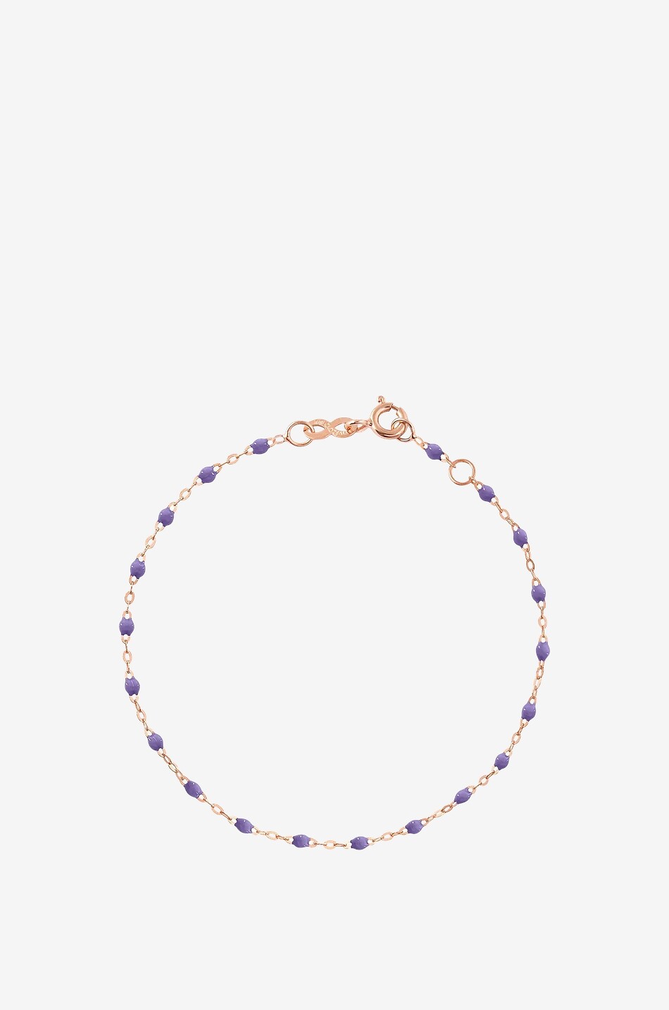 GIGI CLOZEAU Bracelet en or rose et résine Classique Gigi - Mauve Femme VIOLET MOYEN 1