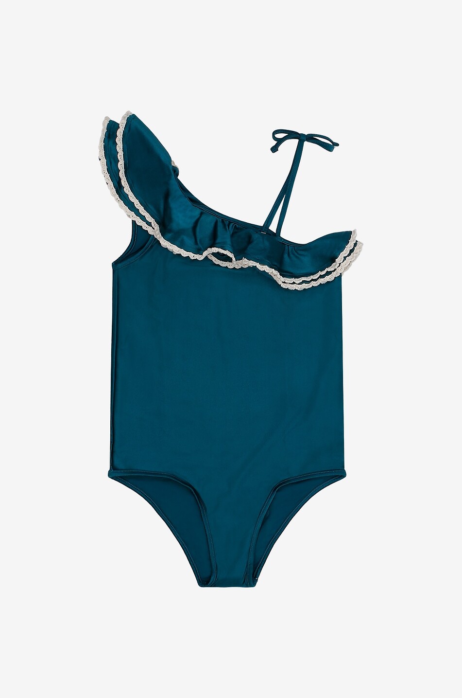Maillot de bain asymétrique fille Ginger Trim Frill