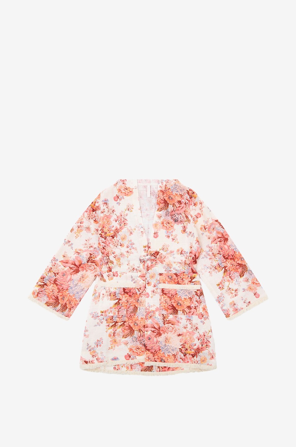 ZIMMERMANN Peignoir fille en coton léger fleuri Devi Fille MULTICOLORE 1