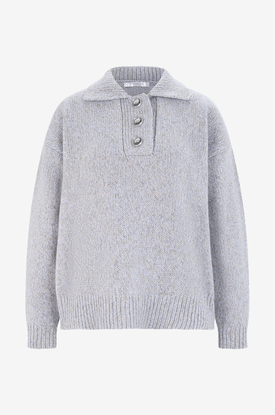 FEDELI Pullover mit Polokragen aus Wolle Patricia Damen BUNT 1