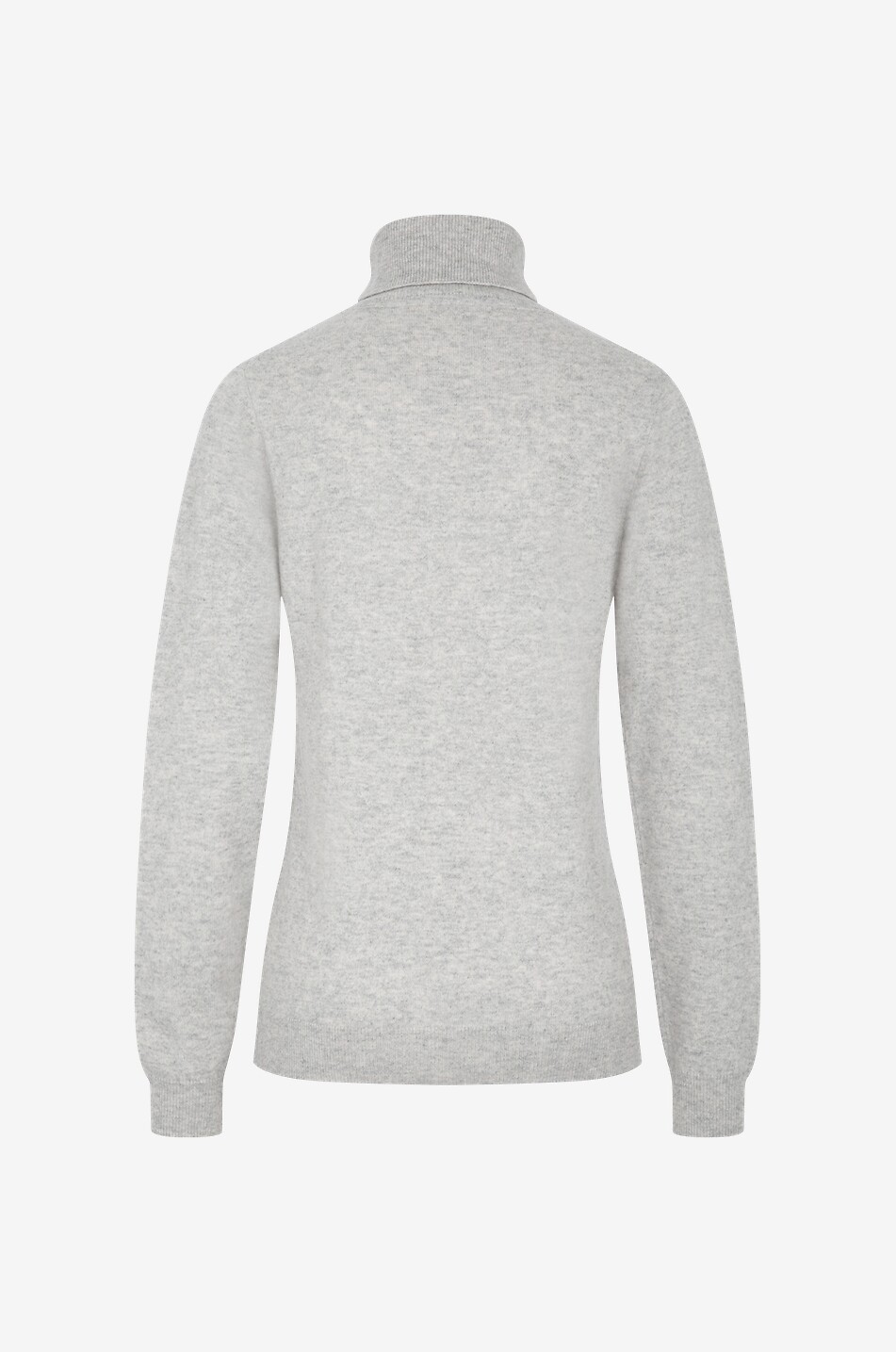 BONGENIE Pull fin à col roulé en cachemire Femme GRIS 2