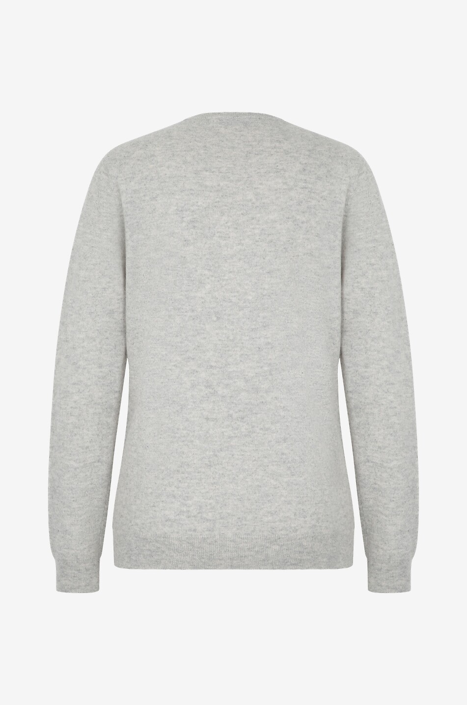 BONGENIE Feiner Kaschmirpullover mit V-Ausschnitt Damen GRAU 2