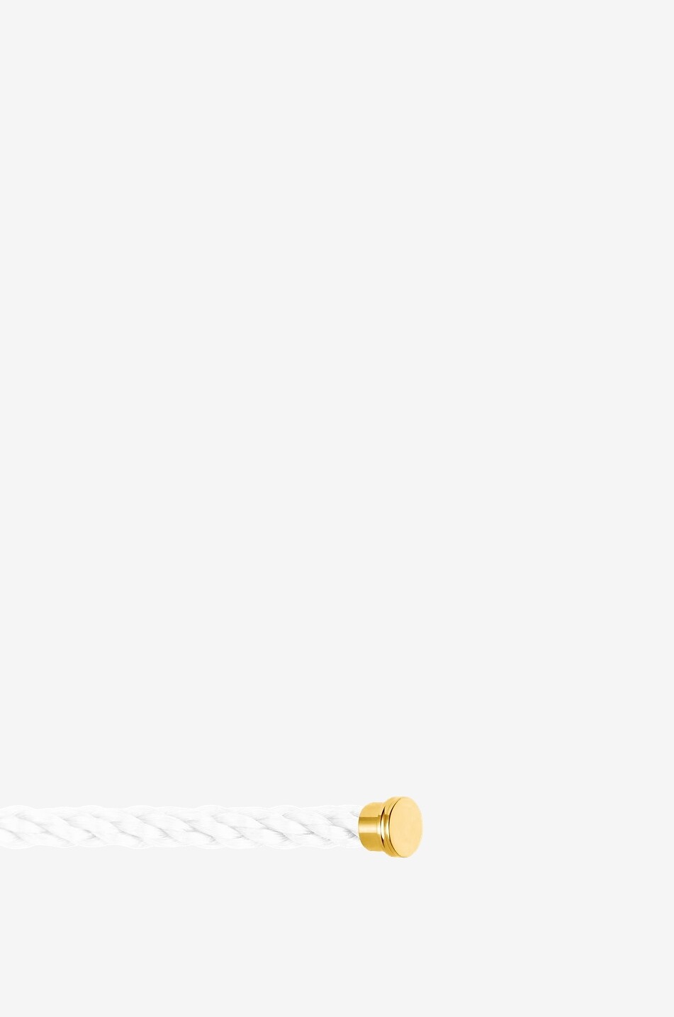 FRED PARIS Câble pour bracelet en nylon et or jaune Force 10 LM Femme BLANC 1