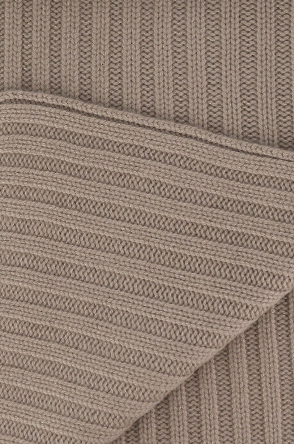 BONGÉNIE Écharpe épais côtelé en maille de cachemire Femme MARRON 2