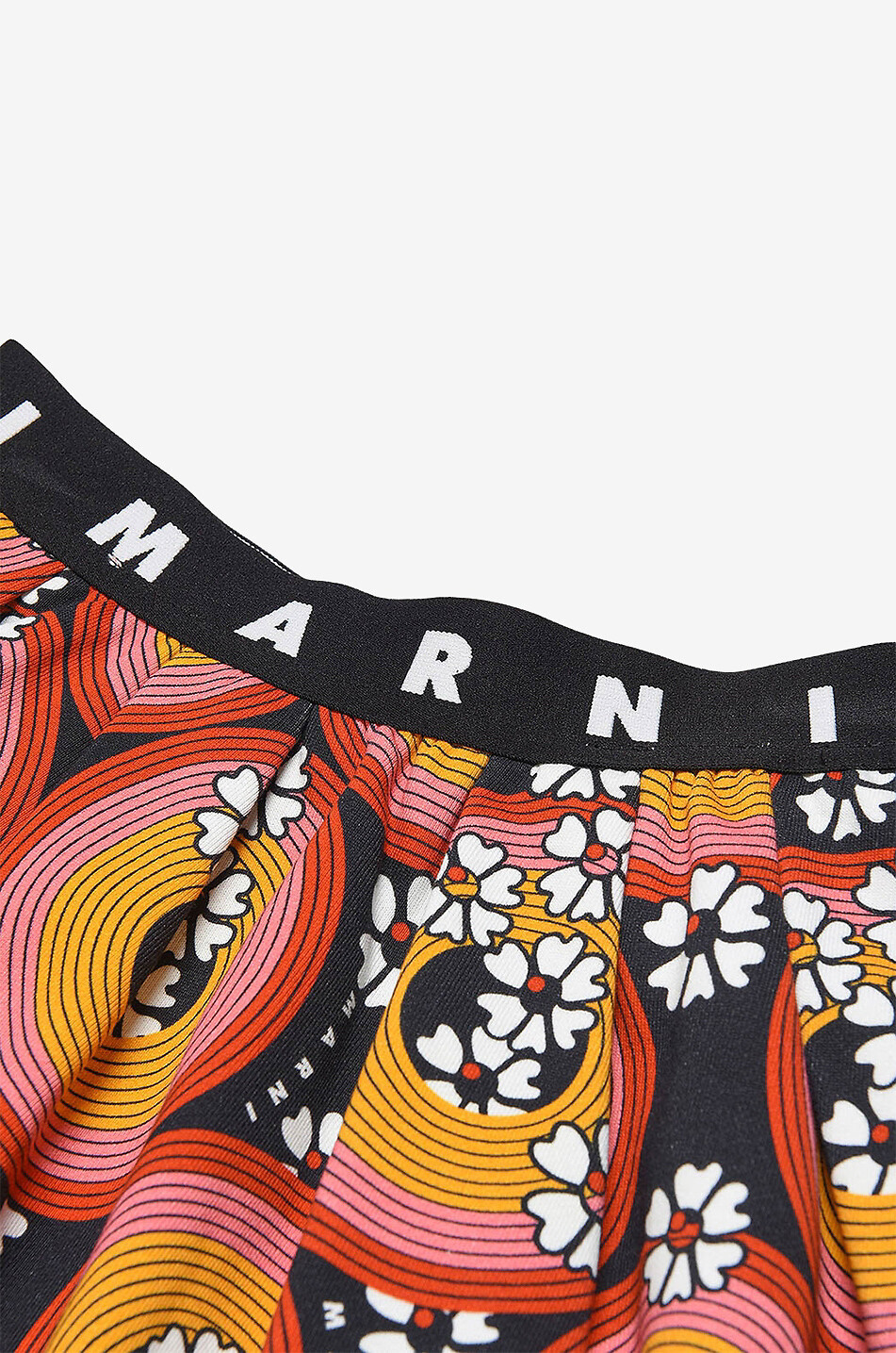 MARNI Circles & Flowers flared short girl's skirt Girl MULTI COLOURED 3