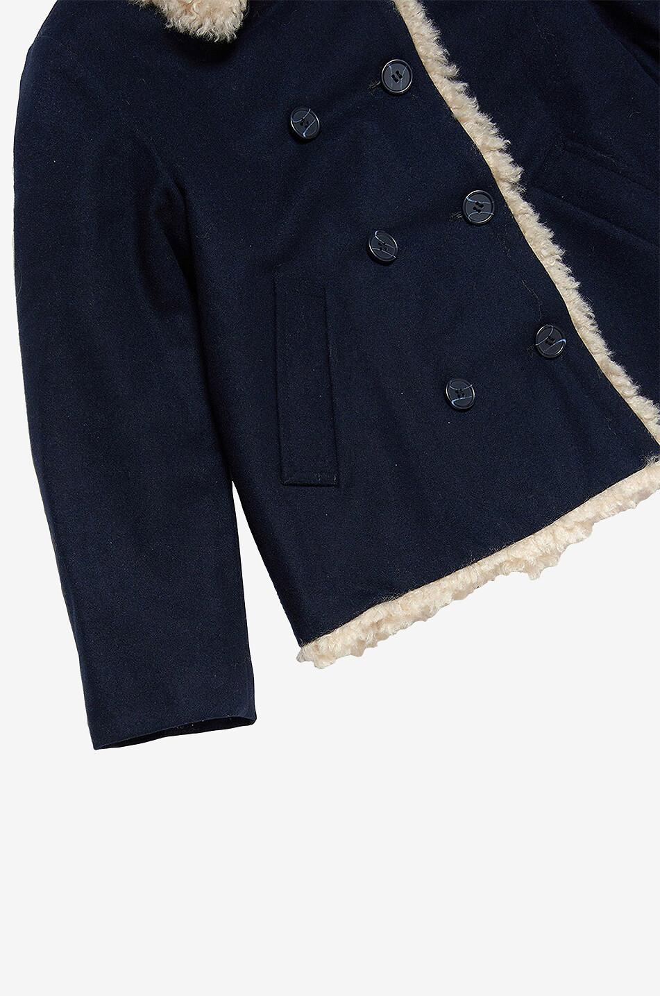 MARNI Manteau court fille à boutonnage double Fille BLEU FONCE 5