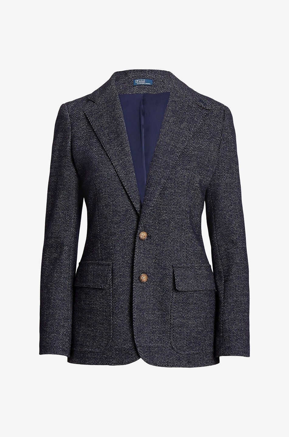 Taillierter Blazer aus Fischgräten-Tweed