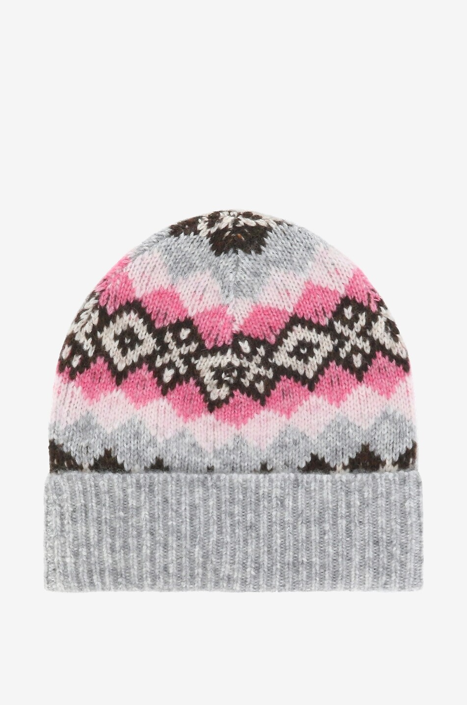 Dicke Jacquard-Strickmütze
