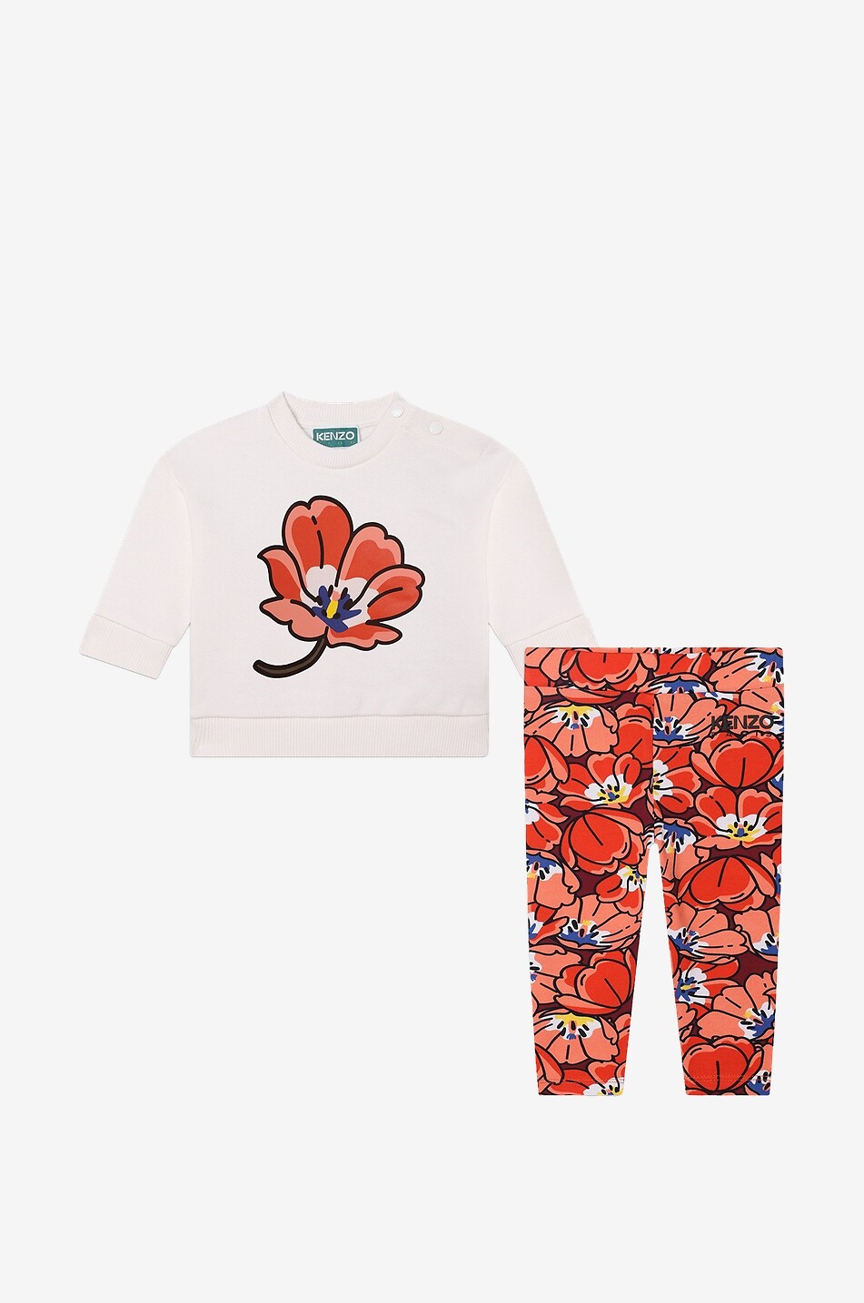 Ikebana Cartoon Flowers baby cotton outfit