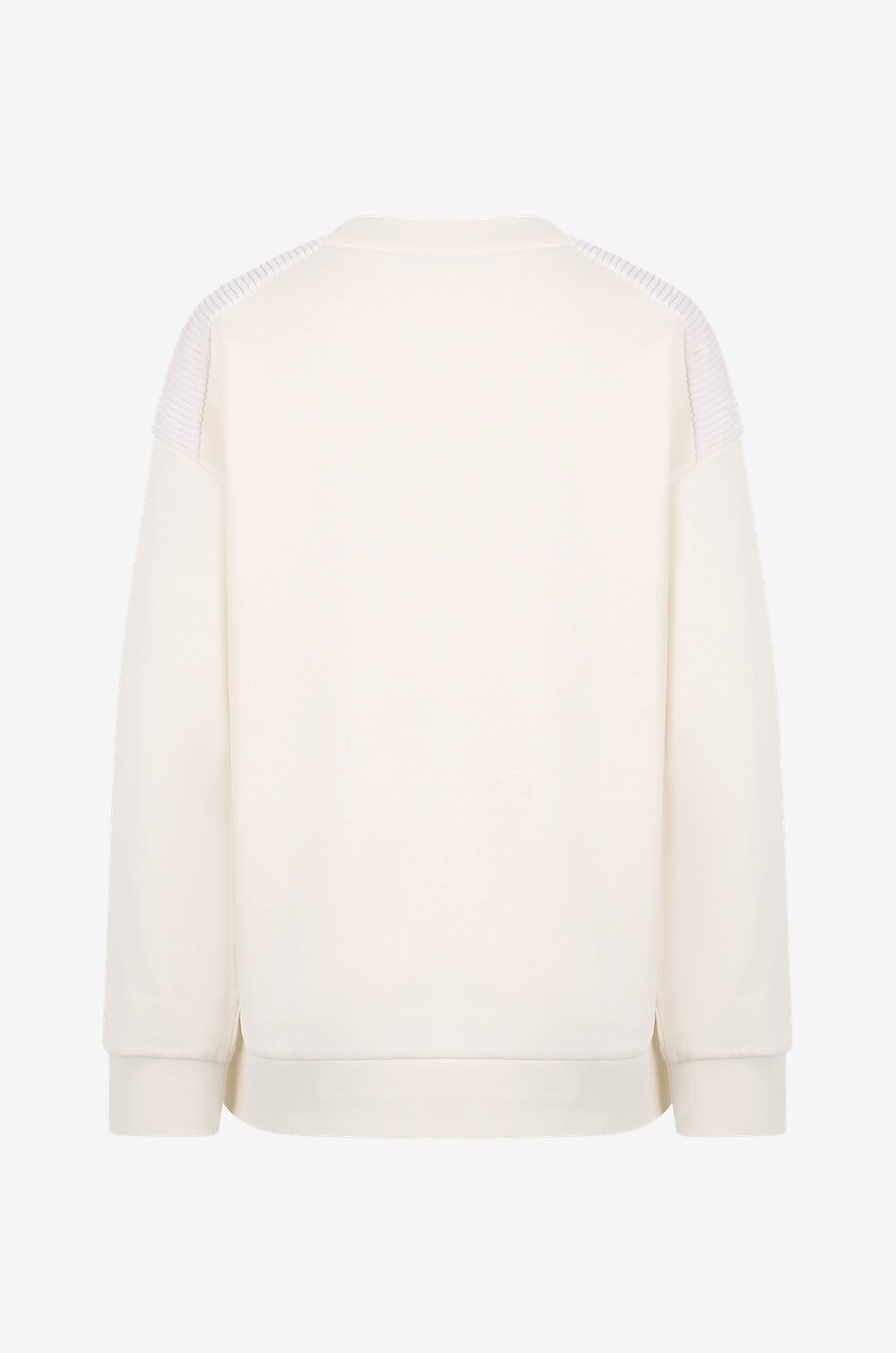 MONCLER Oversize-Sweatshirt mit Cord-Details und Maxilogo Damen CREMEFARBEN 2