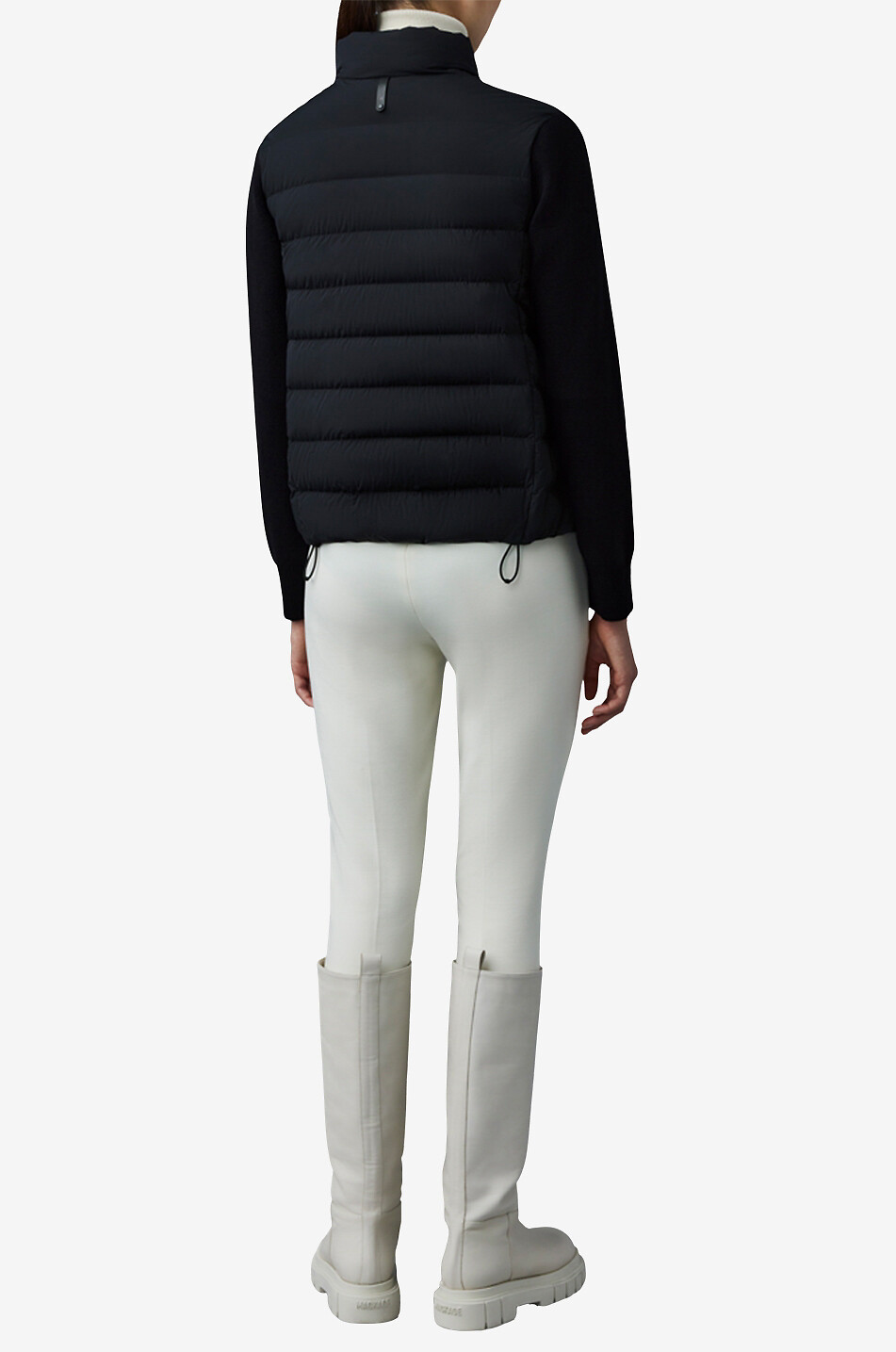 Kurze Materialmix-Daunenjacke Oceane-City