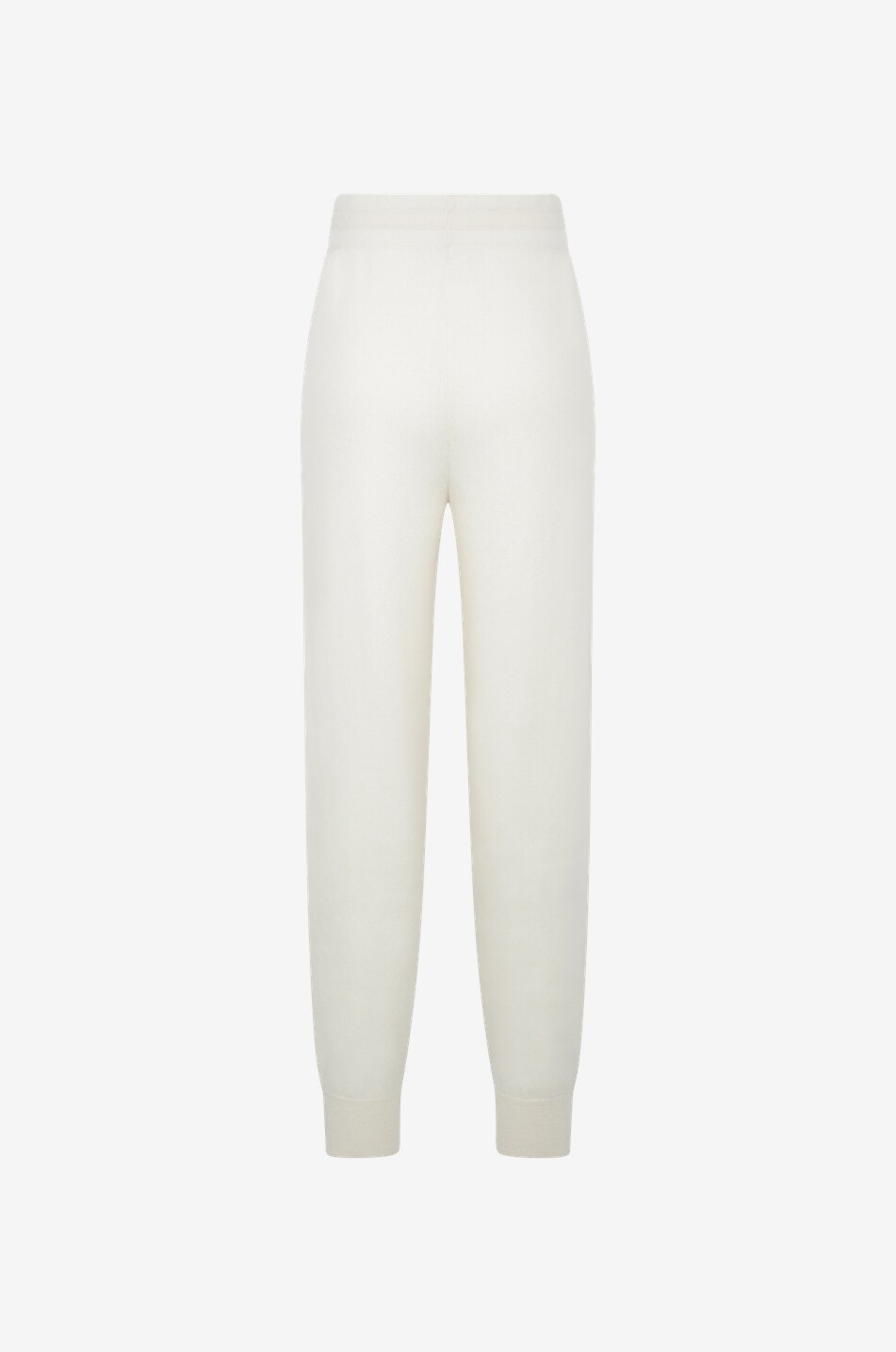 BONGENIE Pantalon de jogging en maille de cachemire Femme BLANC CASSE 2