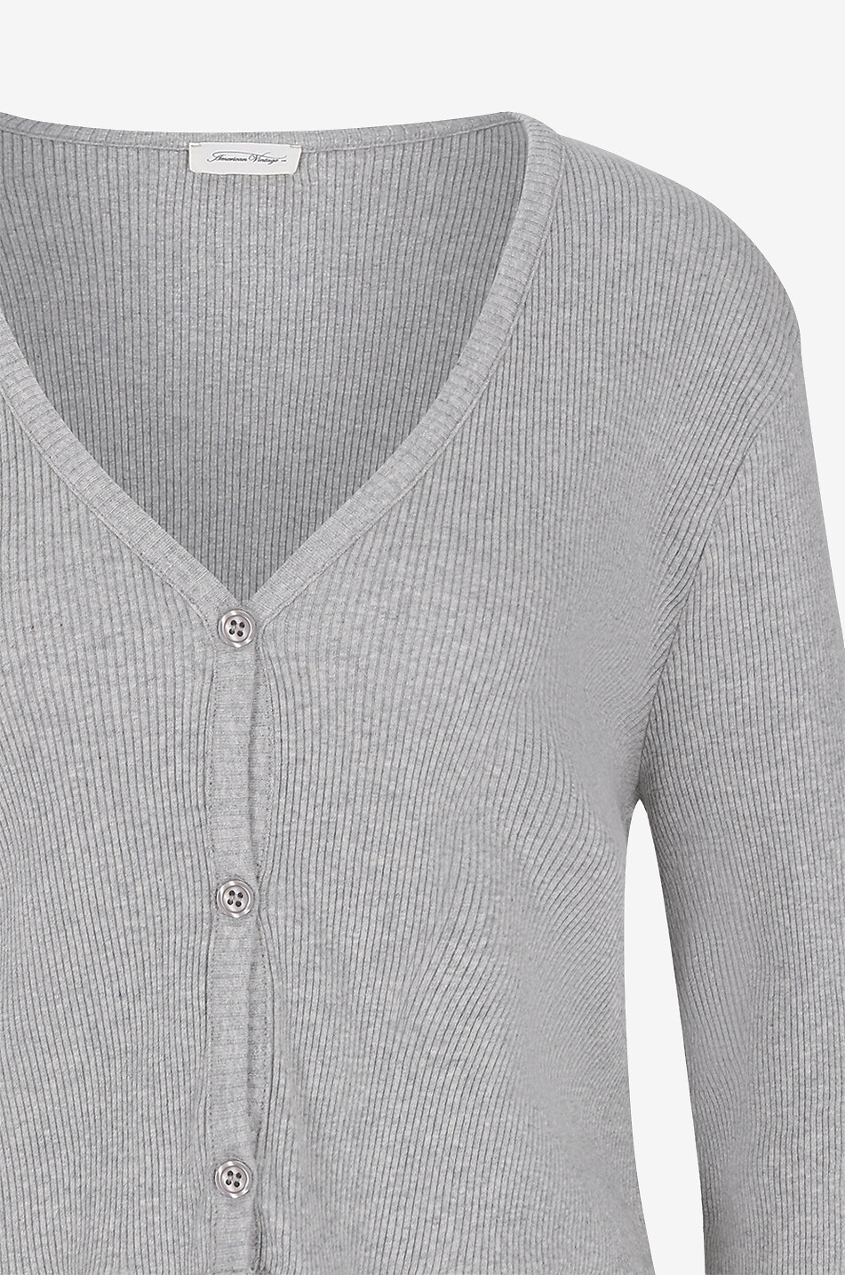 Cardigan court col V en coton Piwik