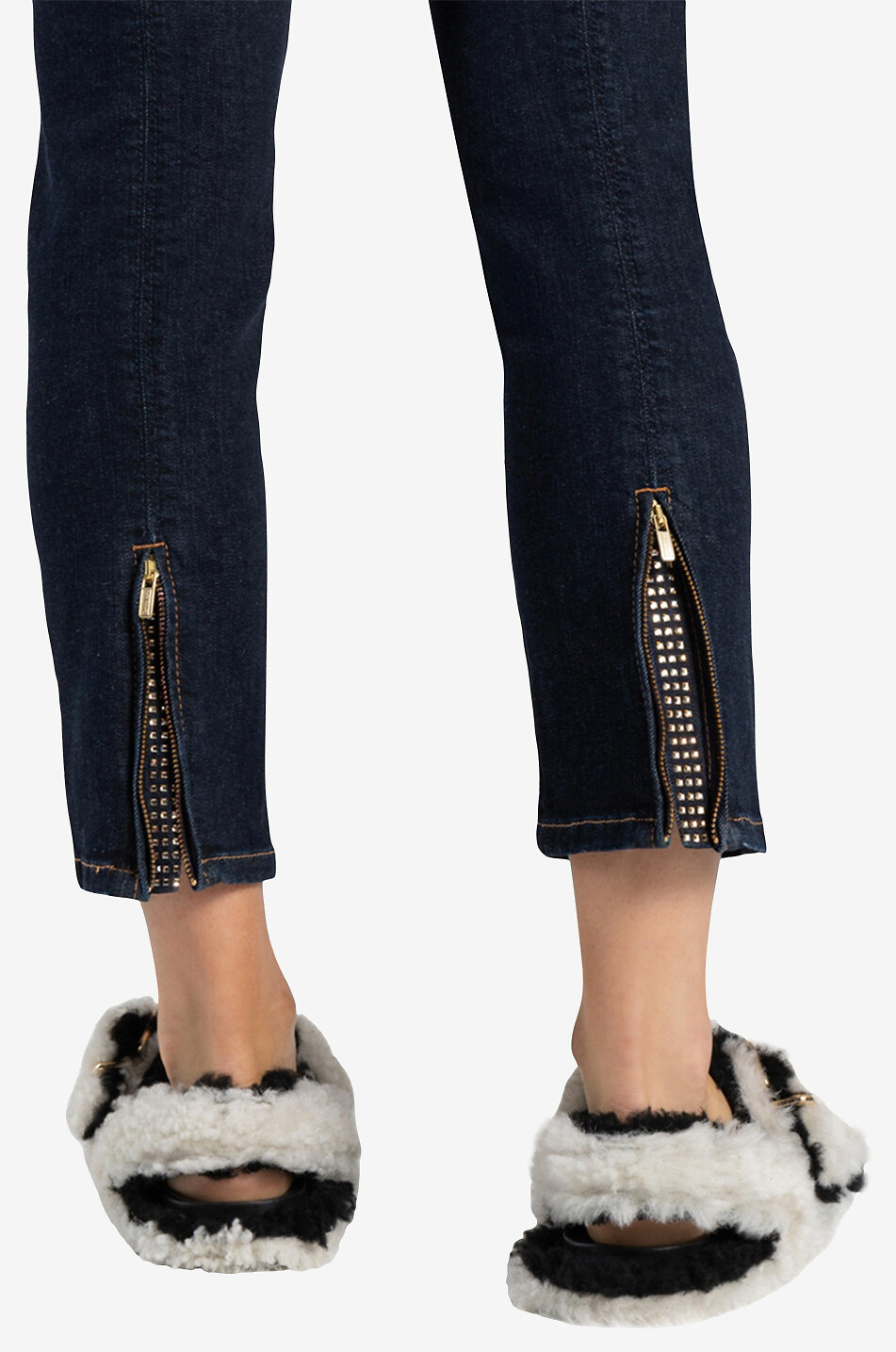 CAMBIO Piera cropped dark-washed skinny fit jeans Women BLUE 5
