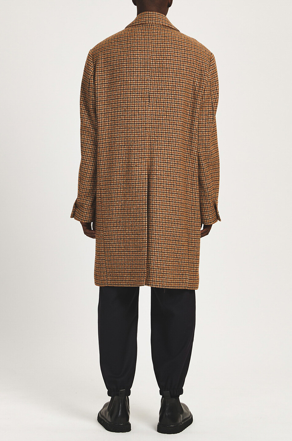 Dreiviertelmantel mit Hahnentrittmotiv Baron