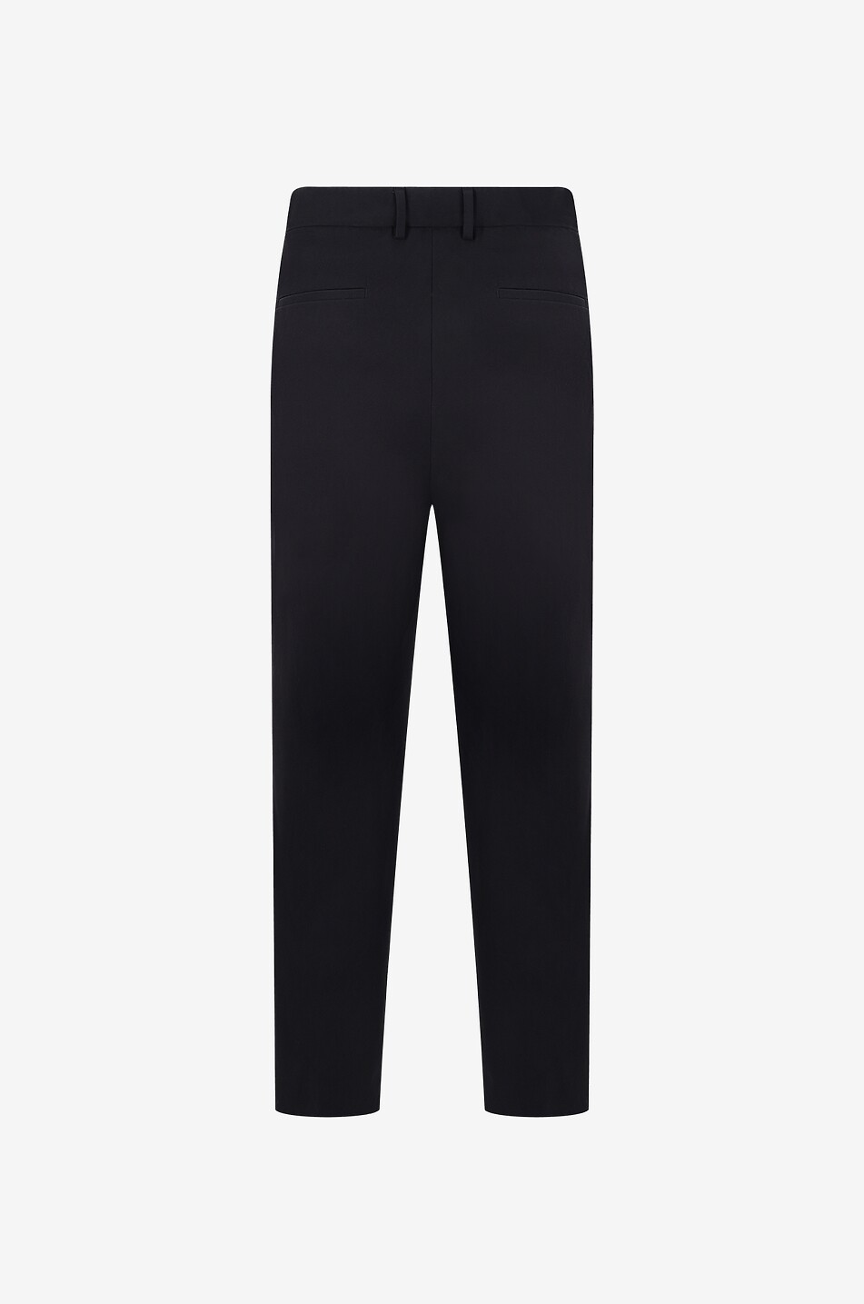 Cotton twill tapered trousers