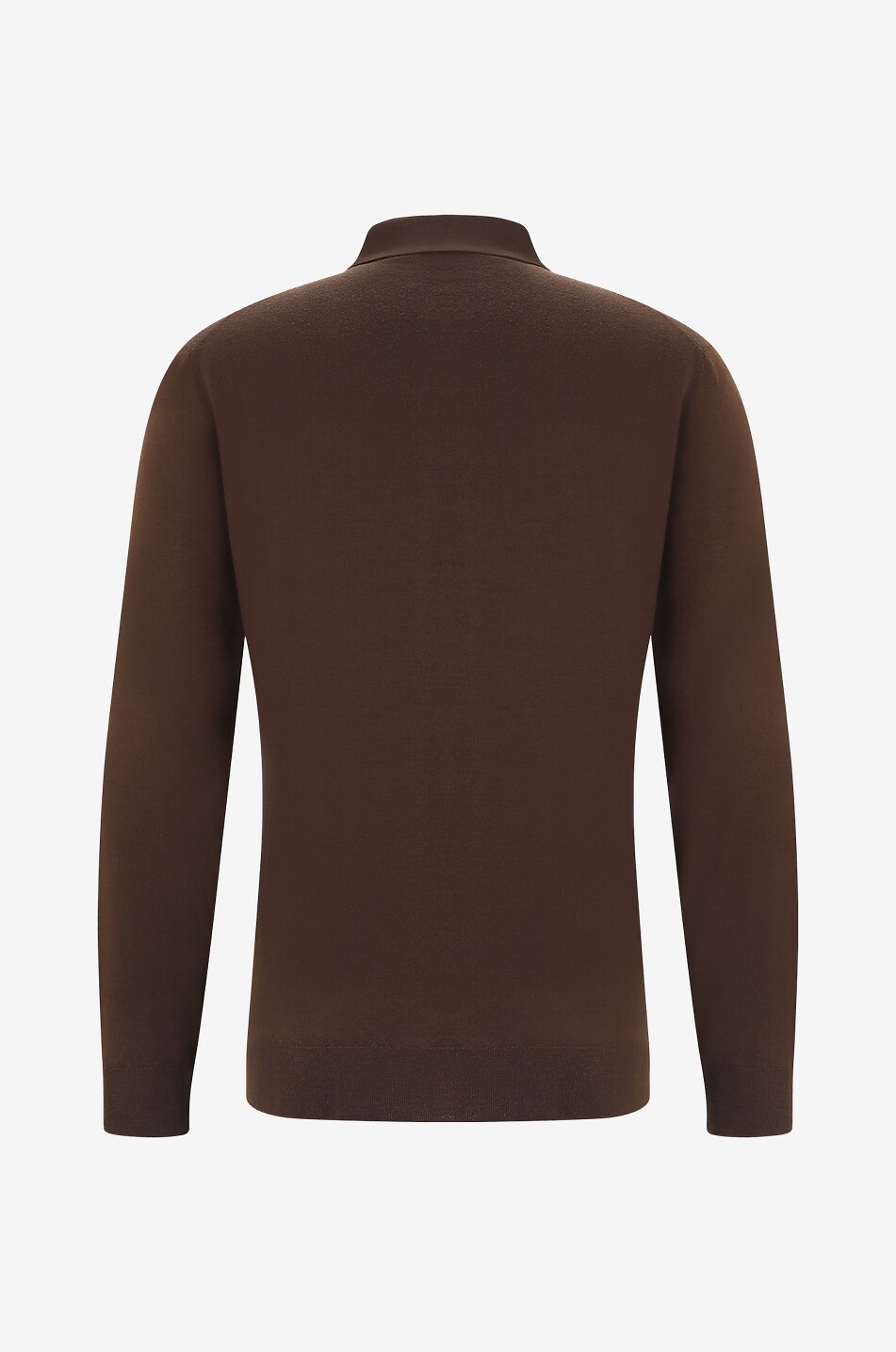 BARENA VENEZIA Feinstrick-Langarm-Polohemd Pevaron Brunal Herren BRAUN 2