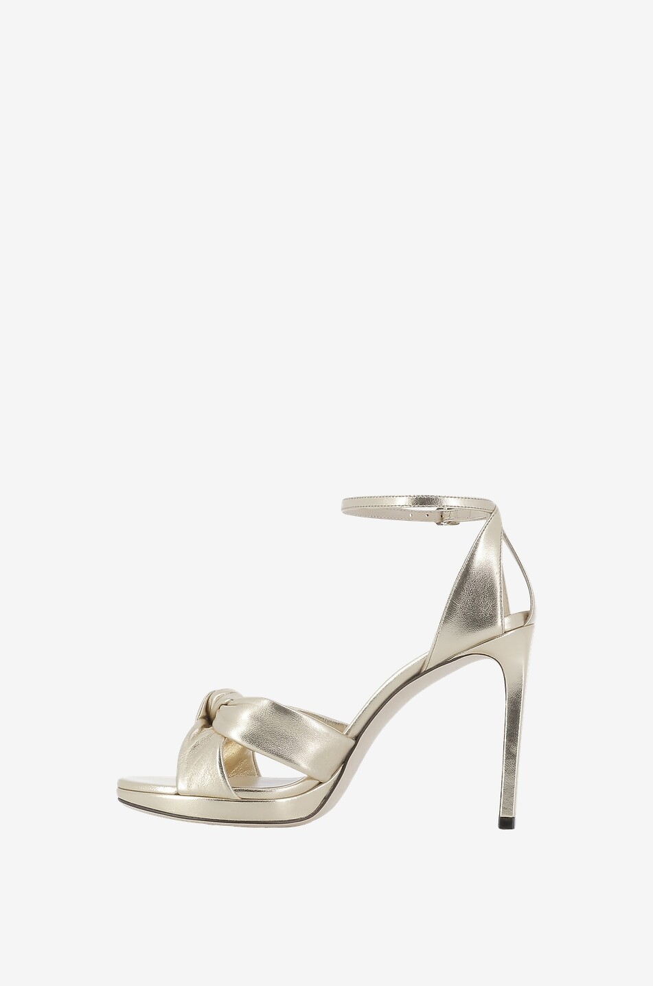 JIMMY CHOO Sandales à talon métallisées Rosie 100 Femme DORE 3