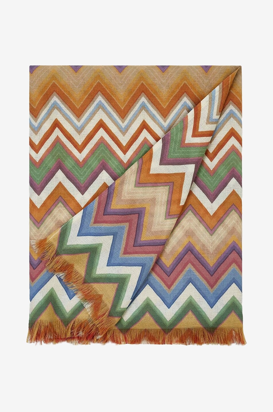 MISSONIHOME Plaid en laine à chevrons Aron Maison MULTICOLORE 1