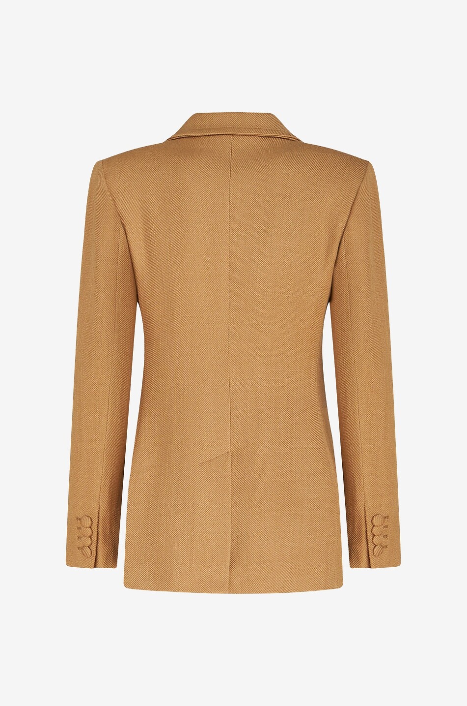 Einreihiger Twillblazer mit Blütenstickereien
