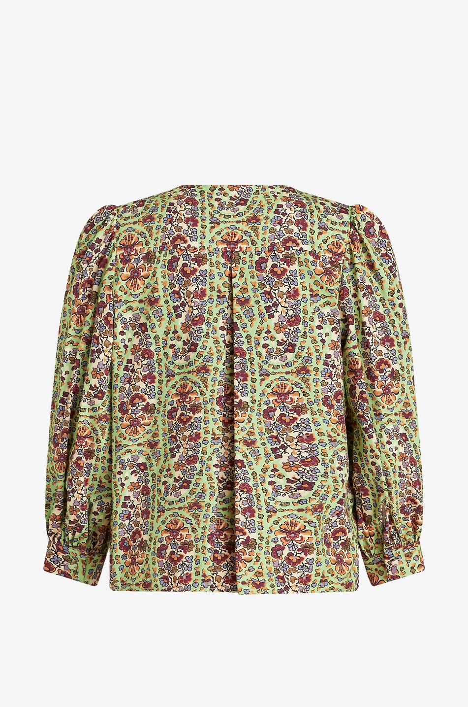 Blouse en sergé de coton imprimée Paisley fleuri