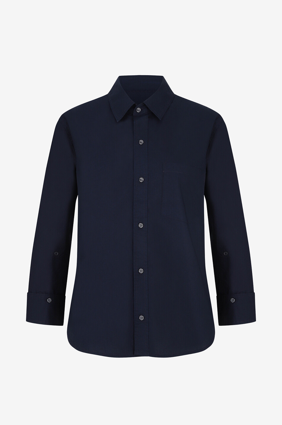 Chemise à manches longues en coton Kayla Shrunken