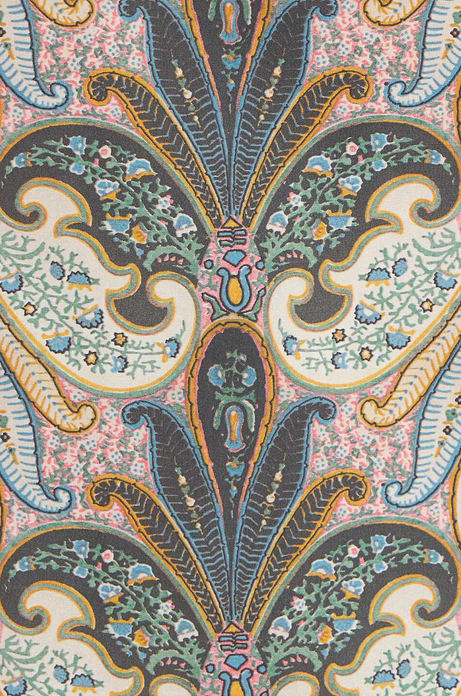 Chemise ajustée en popeline Paisley Florals