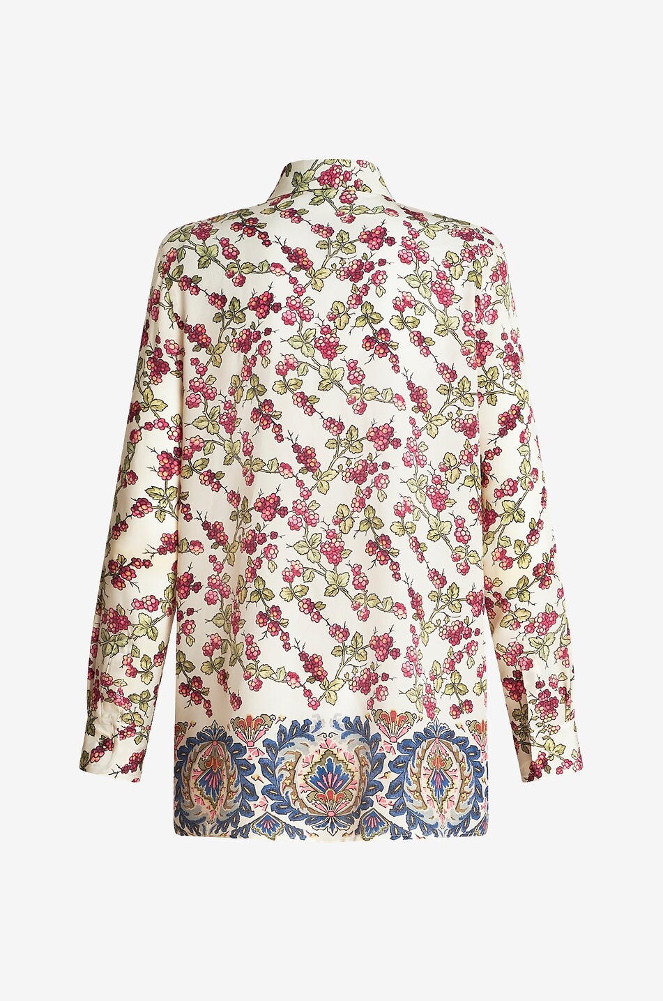 ETRO Boyfriend-Hemd aus Seide Berries Damen WEISS 2